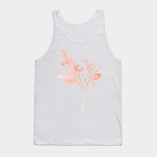 Red Watercolour Tree Tank Top